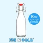 Glass Swing Top Bottles | Flip Top Glass Bottles for Limoncello, Syrups, Oils, Vinegar, Extracts & Beverages | Airtight Reusable Glass Bottles (6-Pack, MEDIUM (250ml | 8.5oz)) - Image 6