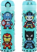 MEIEST Decorate Your Own Water Bottle with Hero 5D Diamond Art Painting Stickers Kits & Glitter Gems - Image 3