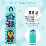 MEIEST Decorate Your Own Water Bottle with Hero 5D Diamond Art Painting Stickers Kits & Glitter Gems - Image 4