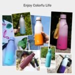 Insulated Water Bottle with Strap,25 oz Double Wall Stainless Steel Vacuum Bottles Metal Water Flask,Brick Red - Image 5