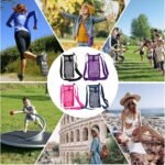 2 Pack Portable Water Bottle Bag with Adjustable Shoulder Strap - Foldable Lightweight Beach Water Bottle Sling Bag for Sports Gym Hiking Camping Walking - Image 4