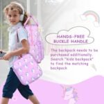 Kasqo Lunch Box for Girls,6.02L Insulated Cute Lunch Bag for Kids Children Lunch Tote with Shoulder strap Water Bottle Holder, Purple Unicorn - Image 6