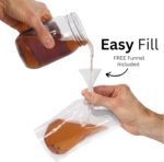 Collapsible Reusable Foldable Eco-Friendly 8 Oz Water Bottle – BPA Free - (3 pack) - Image 3