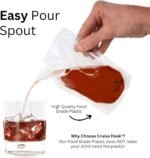 Collapsible Reusable Foldable Eco-Friendly 8 Oz Water Bottle – BPA Free - (3 pack) - Image 4