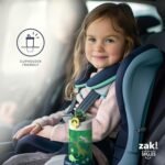 Zak Designs DreamWorks Gabby's Dollhouse Sage Water Bottle For School or Travel, 16oz Durable Plastic Water Bottle With Straw, Handle, and Leak-Proof, Pop-Up Spout Cover (Pandy Paws) - Image 6