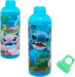 Stitch Reusable Water Bottle Set - Bundle of Plastic 30oz Sports Tumbler Cup with Twist Top Plus Sticker, More | Lilo, Stitch & Angel School Supplies - Image 3