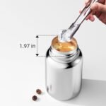 Insulated Water Bottle 17.6 oz Vacuum Insulated Tumbler for Hot & Cold Drinks Wide Mouth Leak-Proof Stainless Steel Travel Coffee Mug (Silver, 17.6oz) - Image 4