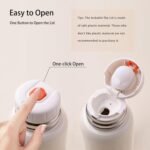 Insulated Water Bottle 17.6 oz Vacuum Insulated Tumbler for Hot & Cold Drinks Wide Mouth Leak-Proof Stainless Steel Travel Coffee Mug (Silver, 17.6oz) - Image 6