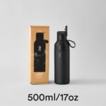 Ocean Bottle Go 17 oz | Stainless Steel Water Bottle | Reusable & Sustainable | Keeps Drinks Cold & Hot | Eco Friendly Gift (Obsidian Black) - Image 3