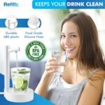 Advanced Portable Desktop Water Dispenser | Universal Pump for 1-5 Gallon Jugs | Predetermined Water Delivery in Ounces | Extender for Taller Drinkware | Home, Office, Outdoors | USB-C Charging - Image 4