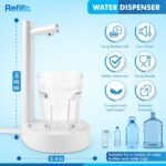 Advanced Portable Desktop Water Dispenser | Universal Pump for 1-5 Gallon Jugs | Predetermined Water Delivery in Ounces | Extender for Taller Drinkware | Home, Office, Outdoors | USB-C Charging - Image 5