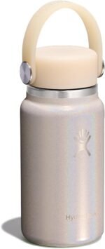 Hydro Flask Micro Bottle - Leak Proof Purse or Pocket Flask - Insulated Mini Water Bottle 6.7 Oz Glimmer Cream - Image 3