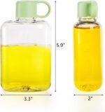 ZEAYEA 2 Pack Portable Flat Water Bottle, 12 oz BPA Free Slim Drinking Bottle, Plastic Travel Flask for Outdoor Sports, Camping, Fitness, Gym, Fits Purse Bag Pocket - Image 3