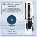 Go Water Filter Kit with 1 Qt. Berkey Gravity Fed Water Filter System, Sport Bottle and Black Primer - Image 3
