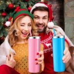 Mimorou 12 Pack Skinny Tumblers with Straws and Lids, 20 oz Stainless Steel Slim Double Wall Tumbler Vacuum Insulated Water Cup Travel Coffee Mug,12 Colors - Image 7