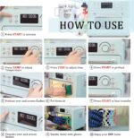 Sublimation Oven Machine 16L 110V 1400W Blue with Digital Display, Convection Oven for Sublimation Blanks Tumblers Mugs Cups Water Bottles Bulk Transfer with Glove - Image 5