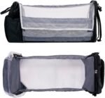 Diaper Bag Backpack, Waterproof Multifunctional Baby Diaper Bag w/Changing Station for Boys & Girls, USB Charging Port, Large Capacity Travel Baby Bag for Mom Dad w/Insulated Bottle, Black - Image 3