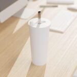 Dodoko 25oz Stainless Steel Reusable Boba Cup and Smoothie Tumbler Vacuum Insulated | Travel Friendly and Leakproof with Wide Collapsible SS Straw (White) - Image 6