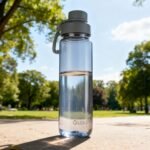 OLDLEY 32 oz Water Bottle, Sports Tritan Water Bottle with Carry Handle and Spout Lid, Leakproof & BPA Free Large Water Bottles for Home,Travel, School, Outdoors, Gym, Gray - Image 4