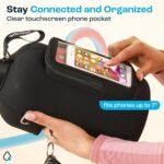 AQUAFIT 1 Gallon Jug Sleeve, Neoprene Water Bottle Bag with Adjustable Shoulder Strap and Pocket, 128 oz Sling Bag, Carrier Bag (Sleeve Only - No Bottle, Black) - Image 7