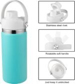 Lid for Hydro Flask 32 40 oz Wide Mouth, Replacement Lids Compatible with Hydro Flask Wide Mouth Water Bottle, Top Spout Lid with Handle, Wide Mouth Lid Chug Cap Accessories - Image 3