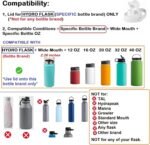 Lid for Hydro Flask 32 40 oz Wide Mouth, Replacement Lids Compatible with Hydro Flask Wide Mouth Water Bottle, Top Spout Lid with Handle, Wide Mouth Lid Chug Cap Accessories - Image 4