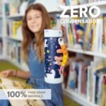 Elemental Iconic Kids Water Bottle for School - 100% Leak-Proof Insulated Water Bottles with Straw Lid & Pop-It Handle for Boys & Girls - Triple-Wall Insulated & BPA-Free, 14oz – Unicorn - Image 4