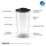 Tervis Tropical Hibiscus Collection Made in USA Double Walled Insulated Tumbler Travel Cup Keeps Drinks Cold & Hot, 16oz, Tropical Yellow Hibiscus - Image 4