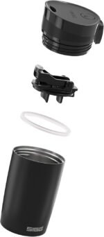 SIGG Miracle Black Touch Insulated Coffee Mug (9 Oz), Pollutant-Free and Insulated Coffee Travel Mug, Leak-Proof Stainless Steel Coffee Thermos - Image 3