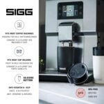 SIGG Miracle Black Touch Insulated Coffee Mug (9 Oz), Pollutant-Free and Insulated Coffee Travel Mug, Leak-Proof Stainless Steel Coffee Thermos - Image 4
