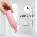 50 pcs 2oz/60ml Foam Pump Bottle Lash Shampoo Bottles Travel Foam Pump Bottle Empty Pink Plastic Refillable Mini Soap Dispenser for Hand Sanitizer Liquid (Pink) - Image 4