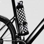 Magnetic Water Bottle with Straw 25 oz - Stainless Steel Insulated Tumbler for Gym & Bike (Fits Holders) - Leak Proof Pop-Up Lid, 2-in-1 Sip or Chug, Handle & Cute Black Checkered Print - Image 4