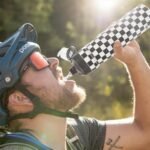 Magnetic Water Bottle with Straw 25 oz - Stainless Steel Insulated Tumbler for Gym & Bike (Fits Holders) - Leak Proof Pop-Up Lid, 2-in-1 Sip or Chug, Handle & Cute Black Checkered Print - Image 6