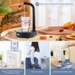 5 Gallon Drinking Water Dispenser Pump, 3 Speed Button Electric Bottle Water Dispenser Pump with Tubes & Coaster for 1-5 Gallon Water Jugs - Image 4