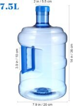 Water Bottle 2 Gallon Portable Water Containers with Handle Large Capacity Large Reusable Motivational Jug for Camping Outdoor Sports Travel - Image 4