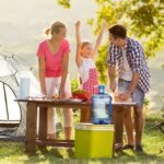 Water Bottle 2 Gallon Portable Water Containers with Handle Large Capacity Large Reusable Motivational Jug for Camping Outdoor Sports Travel - Image 6