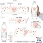 Andaz Press Blush Pink Gold Glitter Baby Shower Water Bottle Labels, 20-Pack - 'It's A Girl' Designs, Water Bottle Wraps - Image 3