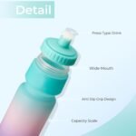 24oz Bicycle Water Bottle 2Pack, 720ml Sports Squeeze Bottle BPA Free, Durable Fits Most Bike Cycling Cages - Image 3