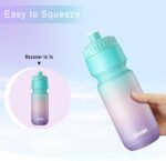 24oz Bicycle Water Bottle 2Pack, 720ml Sports Squeeze Bottle BPA Free, Durable Fits Most Bike Cycling Cages - Image 4