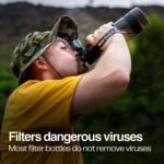 Water-to-Go Water Filter Bottle for Hiking Camping and Survival - One Liter Water Purifier Bottle for Safe Water Anywhere - Eco-Friendly Bioplastic, New Leak-Proof Lid, Filters Viruses - Image 5