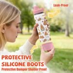 Capybara Gifts for Kids - 18oz Capybara Water Bottle with Straw Lid, Kids Stainless Steel Insulated Water Bottle, Leak Proof, BPA-Free, Animals Cup for School, Travel, Birthday Gift Cup for Teens - Image 6