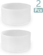 2Pack 3Inch/75mm Clear Silicone Tumbler Bumper, Water Bottle Bottom Protector for 20oz-40oz - Image 3