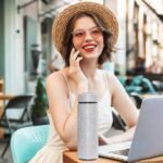 INSTOME 17oz Diamond Insulated Water Bottle – Sparkling Rhinestone Thermos for Women, Stainless Steel Bling Glitter Cup, Hot/Cold Retention, Leakproof & Stylish Daily Companion (silver, 17oz) - Image 4