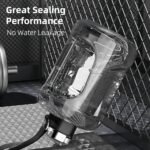 50oz & 84oz Motivational Water Bottle - Time-Marked, Leak Proof & BPA free. 2-in-1 Lid with Straw, Food-Grade Tritan. Half Gallon Sized, Ideal for Gym, Fitness & Outdoor Activities (50oz, Grey) - Image 7