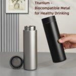 500ml Food Grade Pure Titanium Insulated Water Bottle - 24H Cold & 12H Hot Coffee Mug, Leak Proof, Free Custom Engraving (Name/Logo) (gray) - Image 6