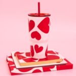 kate spade new york 20 Ounce Insulated Tumbler for Cold and Hot Drinks with Reusable Straw, Stainless Steel Travel Cup with Slide Top Lid (Sweet Hearts) - Image 4