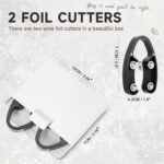 Wine Foil Cutter Magnetic Wine Bottle Foil Cutter Tool,Stainless Steel Blade Easily Removes Aluminum Foil Wine Bottle Opener,Black 2Pcs - Image 7