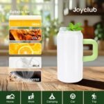 Joyclub 4 Pack Kids Sublimation Tumbler Blanks 16 oz Kid Cups with Lids and Straws Insulated Stainless Steel Tumblers for Smoothie Coffe Boba Soda DIY Gift - Image 4