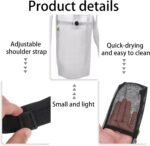 Larrel 2 Pack Portable Water Bottle Holder with Strap, Adjustable Water Bottle Sling Lanyard Pouch Tumbler Carrier for Sports Gym Outdoor Walking Hiking Camping (Black,Grey) - Image 4