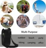 Larrel 2 Pack Portable Water Bottle Holder with Strap, Adjustable Water Bottle Sling Lanyard Pouch Tumbler Carrier for Sports Gym Outdoor Walking Hiking Camping (Black,Grey) - Image 5